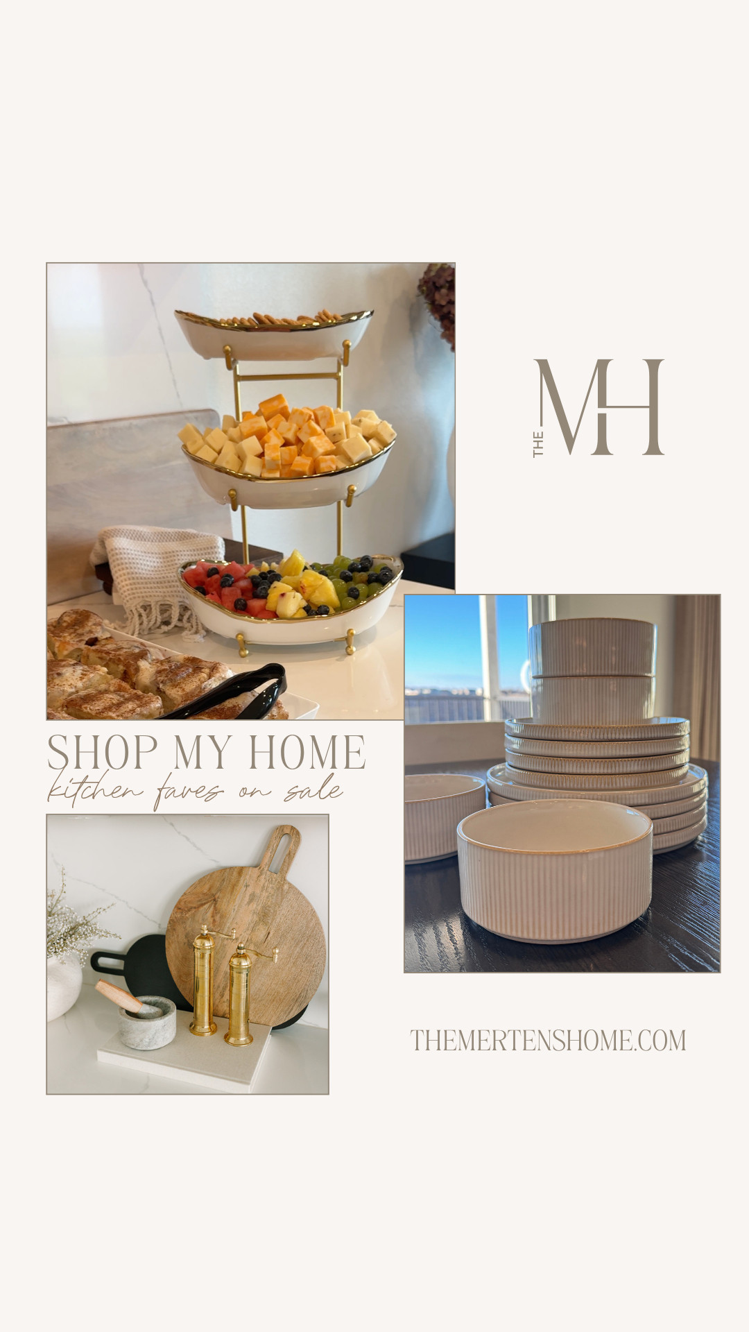 Here’s a list of my kitchen faves on sale right now 🤍 So many good, everyday pieces in one spot. From decorative AND functional items like fruit trays, bowls, dinnerware sets, salt and pepper grinders, 2-in-1 oil spray bottles, stainless steel cutting boards, storage jars and more! 

 #LTKHome #LTKSaleAlert