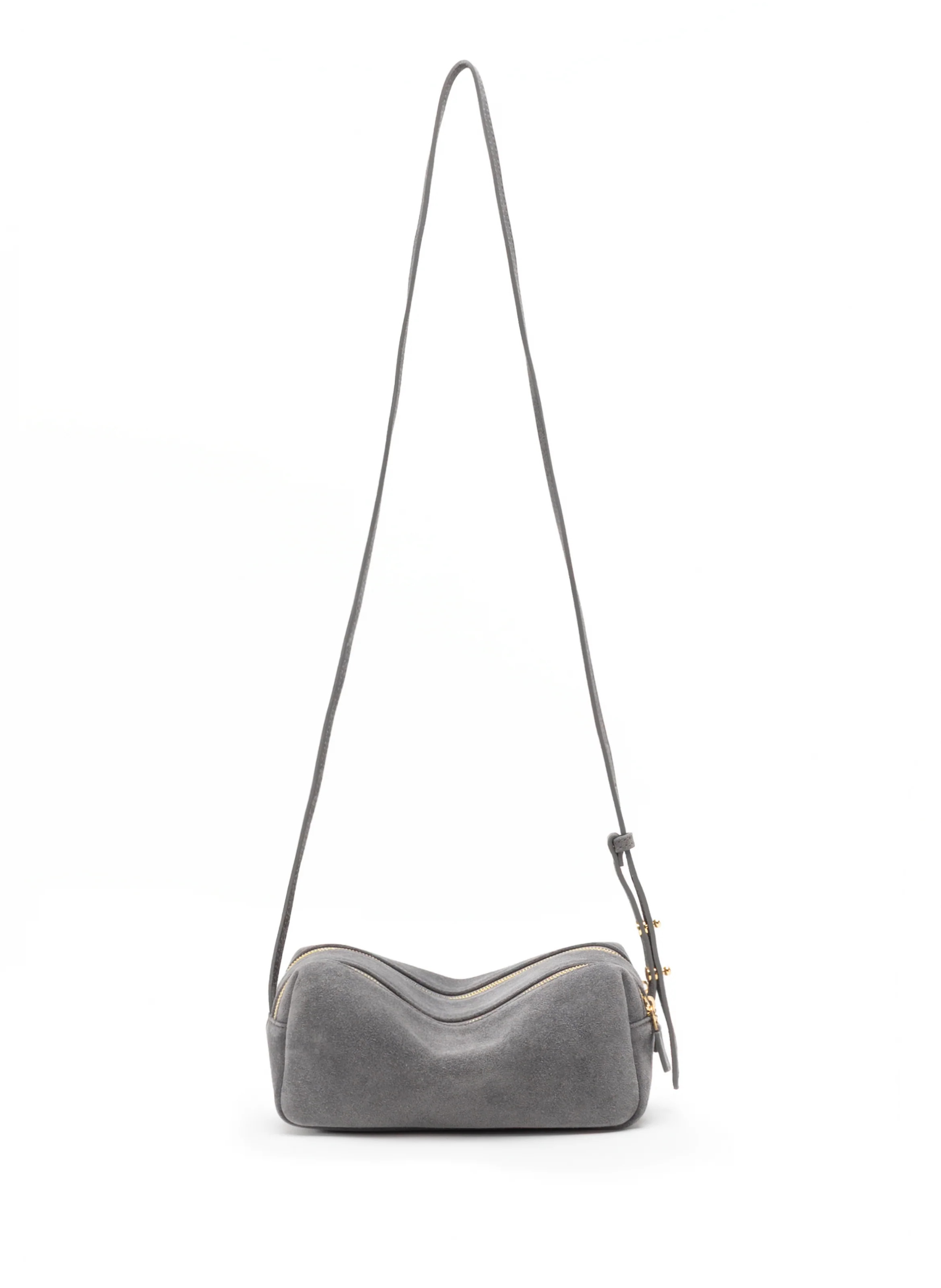 Mini Trousse Suede Grey - Handbags for Women - Elleme | Elleme