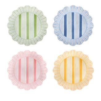 Cabana Stripe Melamine Dessert/Salad Plate, Set of 4 | Bloomingdale's (AU)
