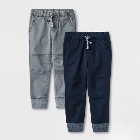 Toddler Boys' 2pk Jogger Pants - Cat & Jack™ Navy/Gray | Target