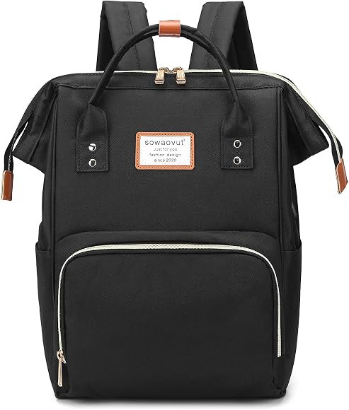 SOWAOVUT Laptop Backpack 15 Inch Casual Daypack Water Resistant Business Travel School Backpack for  | Amazon (US)