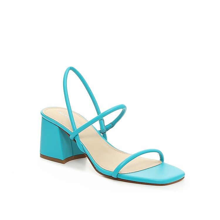 Marc Fisher Galvin Sandal - Women's - Light blue - Block Slingback | DSW