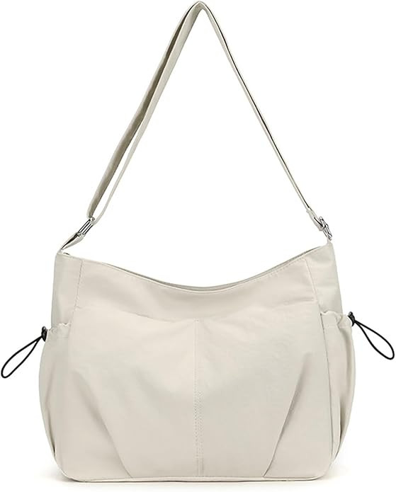 Nylon Tote Bag Hobo Crossbody Shoulder Bag for Women Handbags Large Travel Purses Messenger Bag C... | Amazon (US)