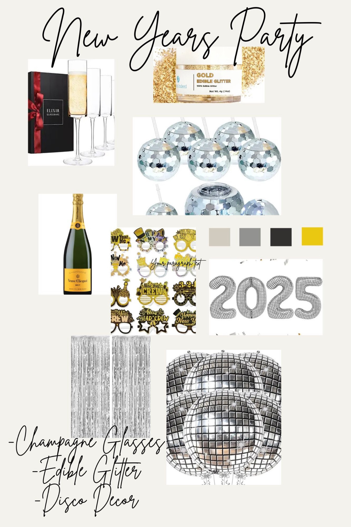 New Years Party Ideas 2025 🪩🥂 
#Amazon #AmazonFinds 

#LTKParties #LTKSeasonal #LTKHome