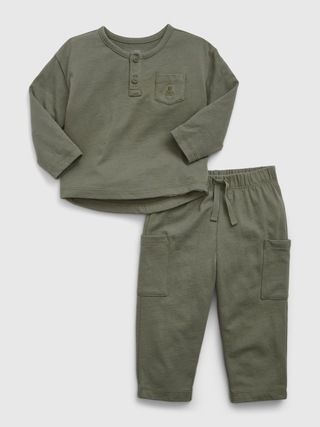 Baby First Favorites 100% Organic CloudCotton Cargo Outfit Set | Gap (US)