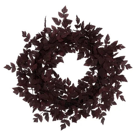 My Texas House Layered Foliage Wreath, Plum, 24" | Walmart (US)
