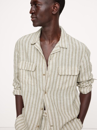 Standard-Fit Linen Resort Shirt | Banana Republic (US)