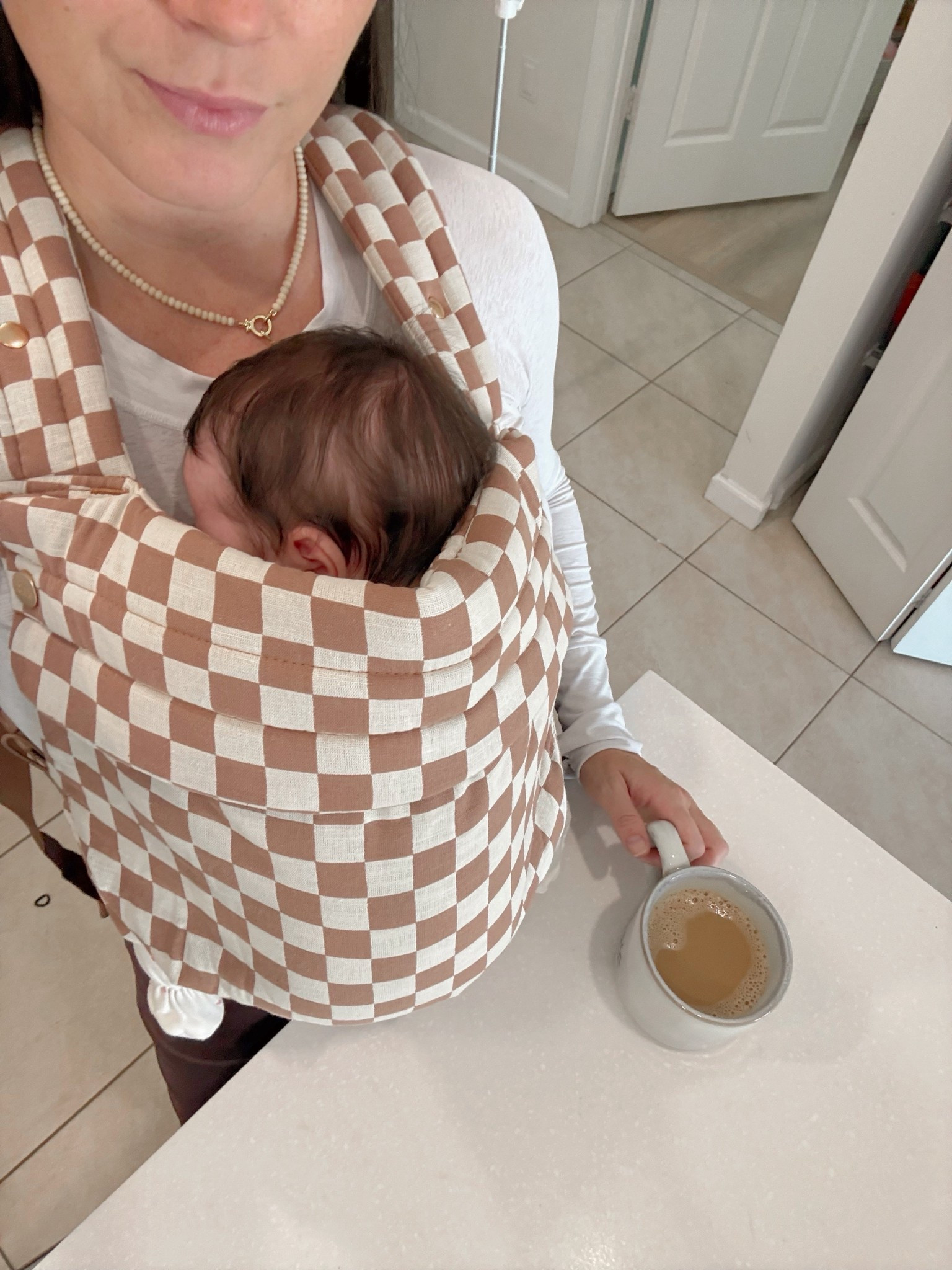 Newborn essential! Mabe baby carrier in mocha check

#LTKKids #LTKBump #LTKBaby
