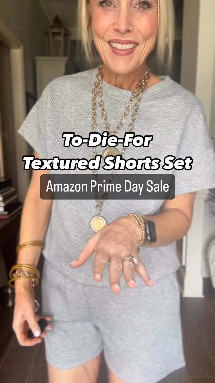 So excited to share this must-have Amazon find, now on sale for Prime Day! 🎉 

This textured 2-piece set, featuring a short sleeve top and shorts with a functioning elastic waistband and drawstring, is a summer essential you’ll love. With a ton of vibrant colors to choose from, this set is perfect for any occasion—whether you're traveling, enjoying a vacation, running errands, or out shopping. The comfortable fit and stylish design make it a versatile addition to your wardrobe. Pair it with sneakers for a casual look or dress it up with sandals and accessories for a chic outfit. 

Don’t miss out on this amazing deal—grab yours while the sale lasts and elevate your summer style! 🛍️✨ 

#LTKSaleAlert #LTKFindsUnder50 #LTKStyleTip