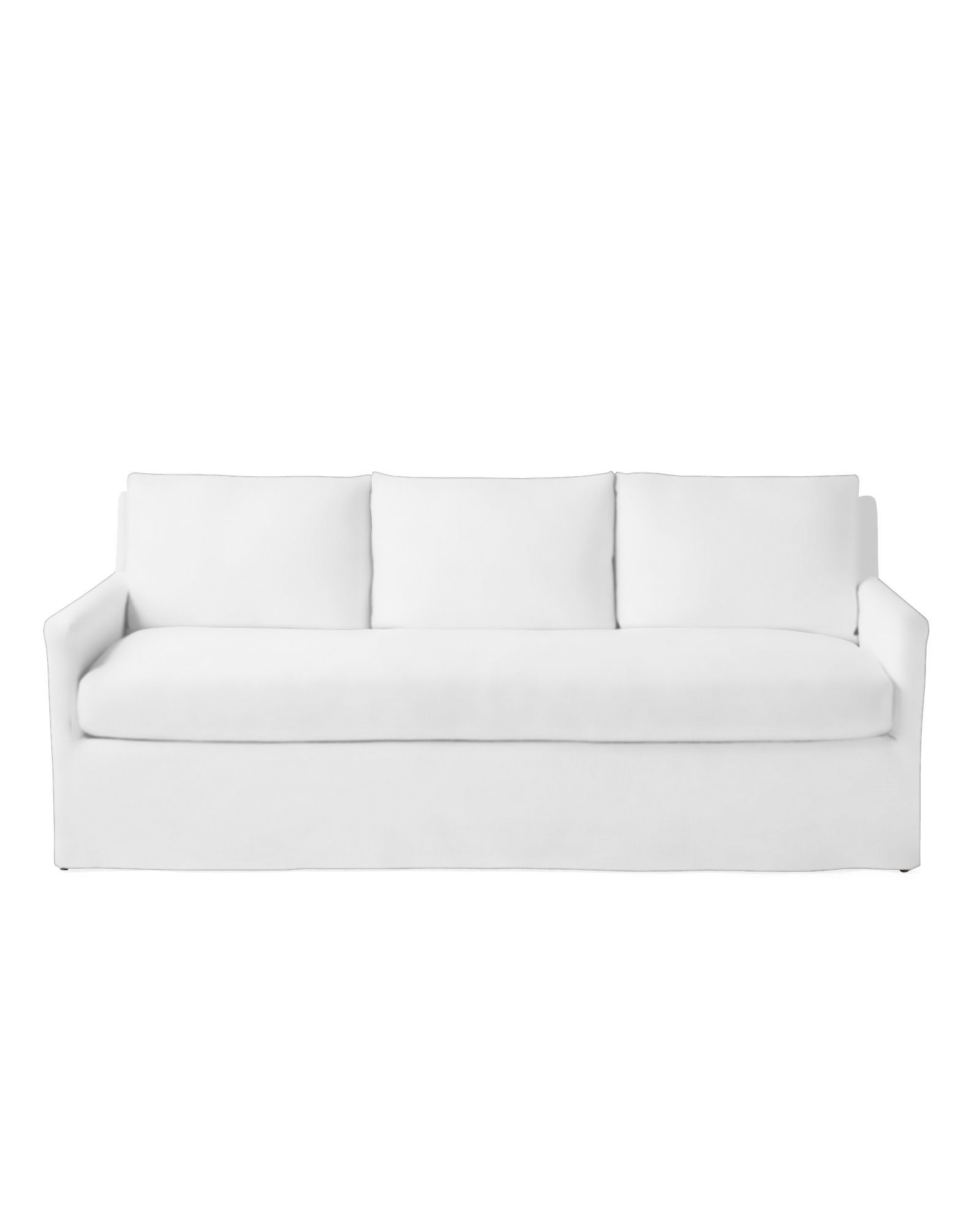 Spruce Street Slipcovered Sofa with Bench Seat | Serena and Lily