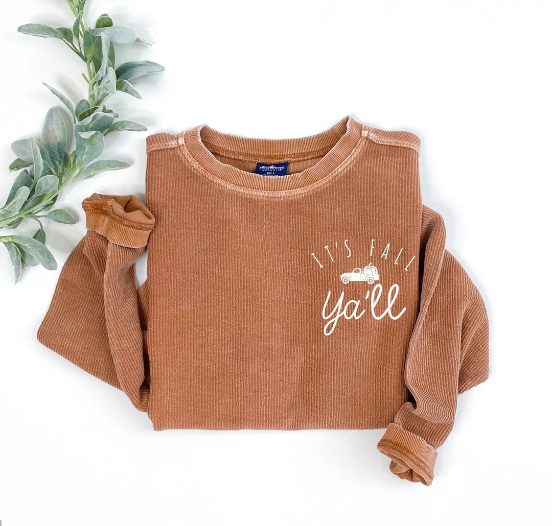 fall shirt, it's fall yall, pumpkin spice shirt, cute fall shirt, pumpkin shirt, womens fall shir... | Etsy (US)