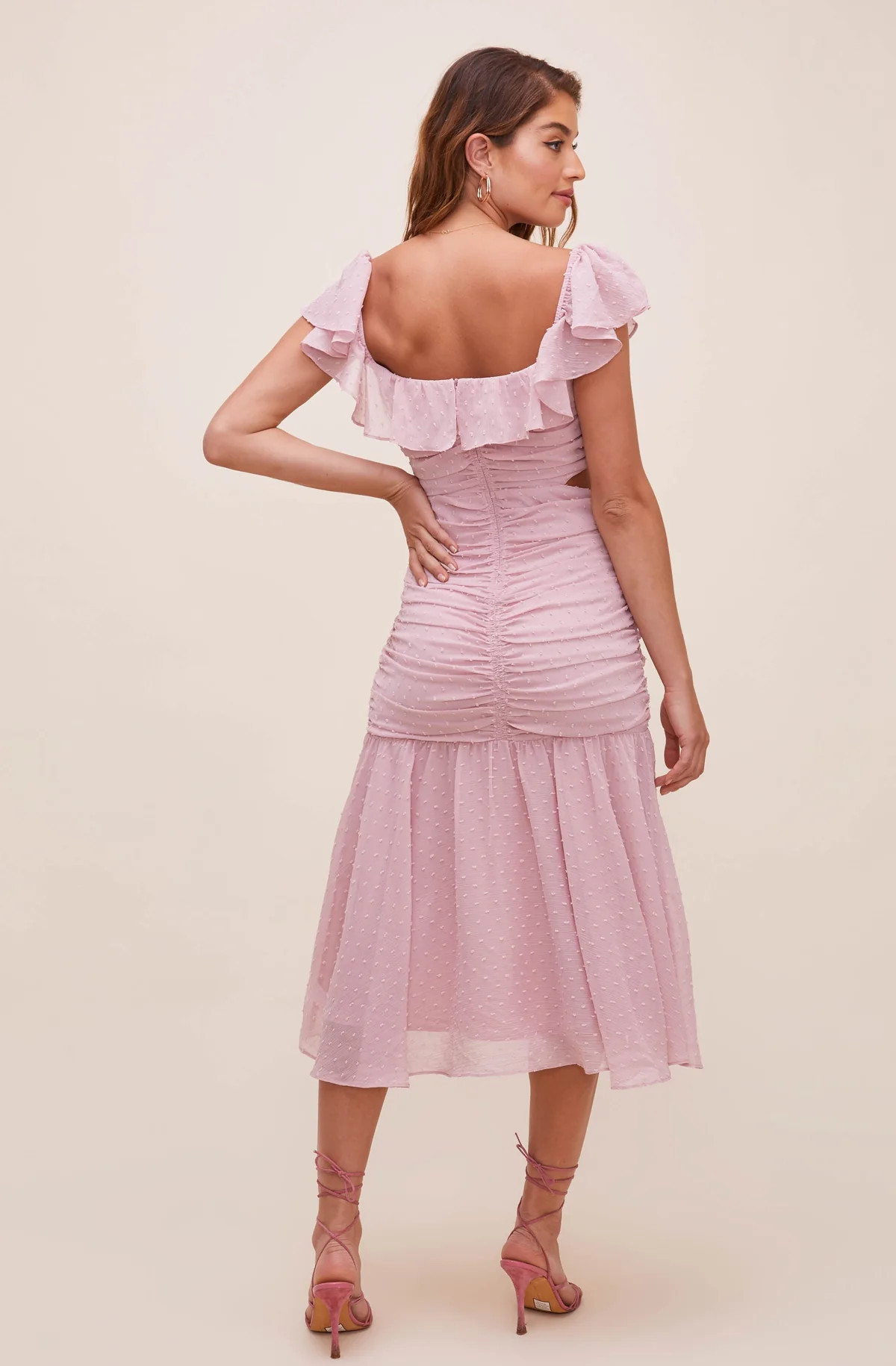 Devereaux Ruffle Midi Dress | ASTR The Label (US)