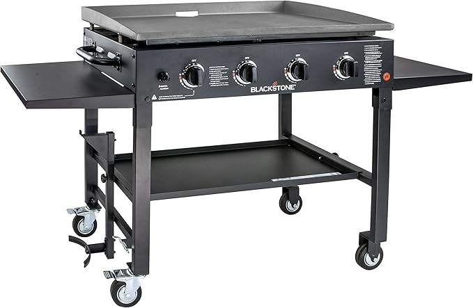 Blackstone 1554 Cooking 4 Burner Flat Top Gas Grill Propane Fuelled Restaurant Grade Professional... | Amazon (US)