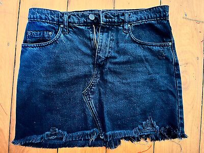 Nobody Denim Short Black Mini Skirt Size 26  (8) | eBay AU