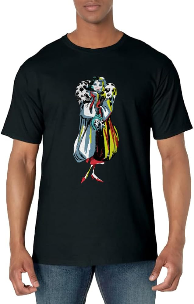 Disney Cruella De Vil Stylized T-Shirt T-Shirt | Amazon (US)