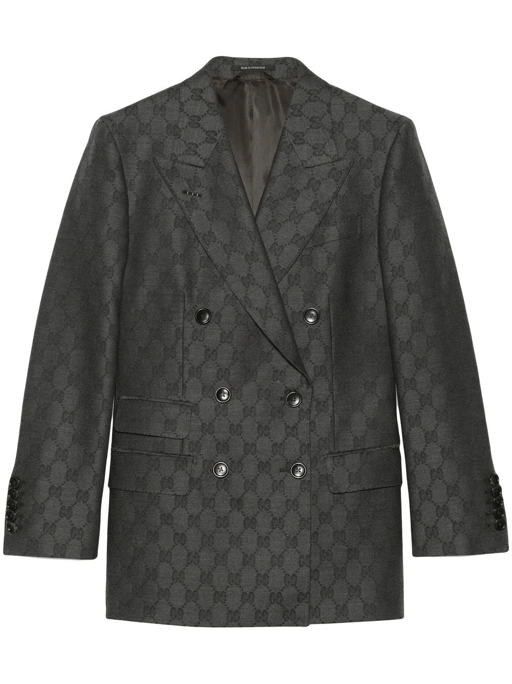 Gucci GG-jacquard double-breasted Blazer  - Farfetch | Farfetch Global