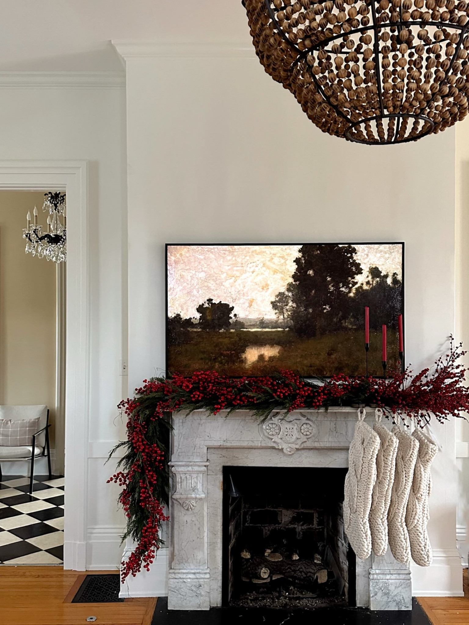 For those asking about the mantle Christmas decor - linking both garlands, stockings and more! 

#LTKOver40 #LTKHoliday #LTKHome