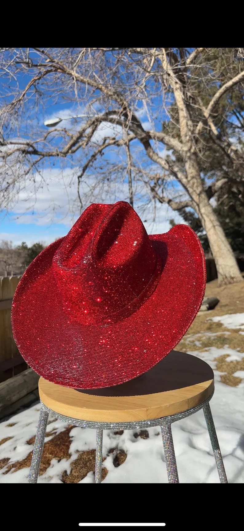 Fully Covered Rhinestone Cowgirl Hat. (Western Wedding Gift. Country Concert) | Etsy (Global)
