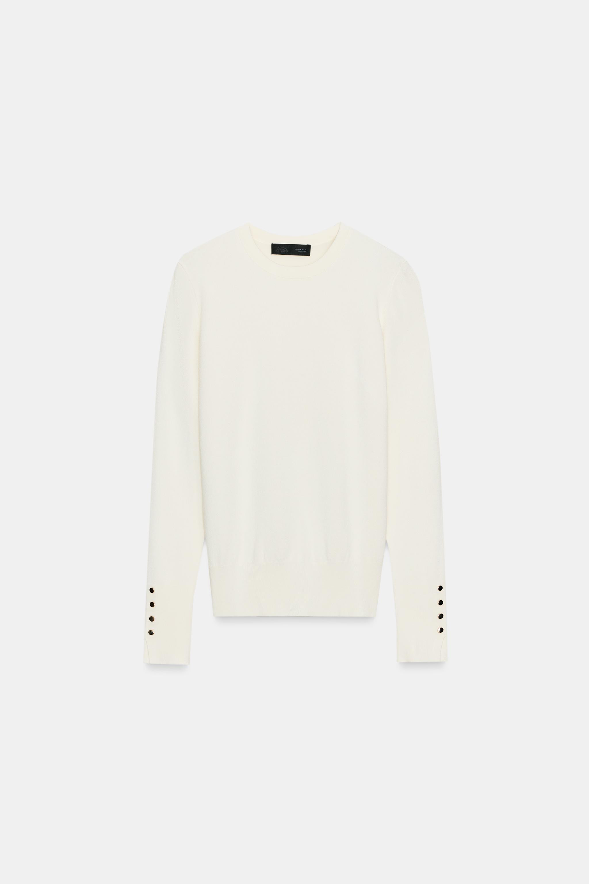 BASIC PLAIN KNIT SWEATER | Zara US