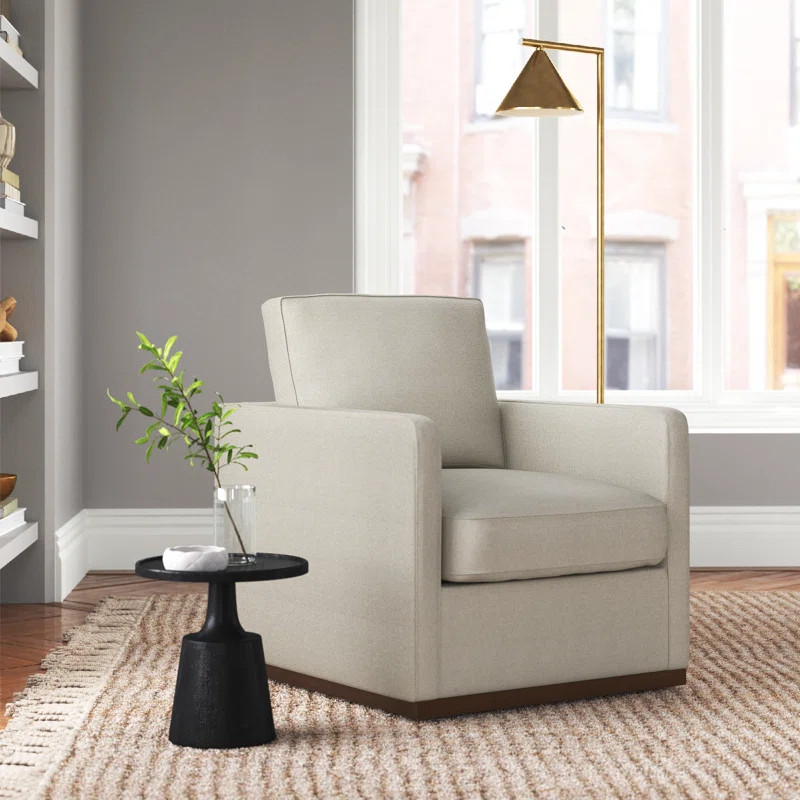 Bobbi Upholstered Swivel Armchair | Wayfair North America