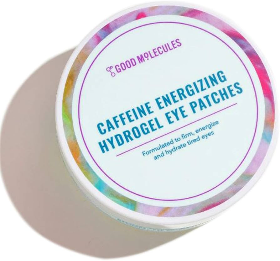 Good Molecules Caffeine Energizing Hydrogel Eye Patches - Eye Mask with Hyaluronic Acid Hydrate a... | Amazon (US)