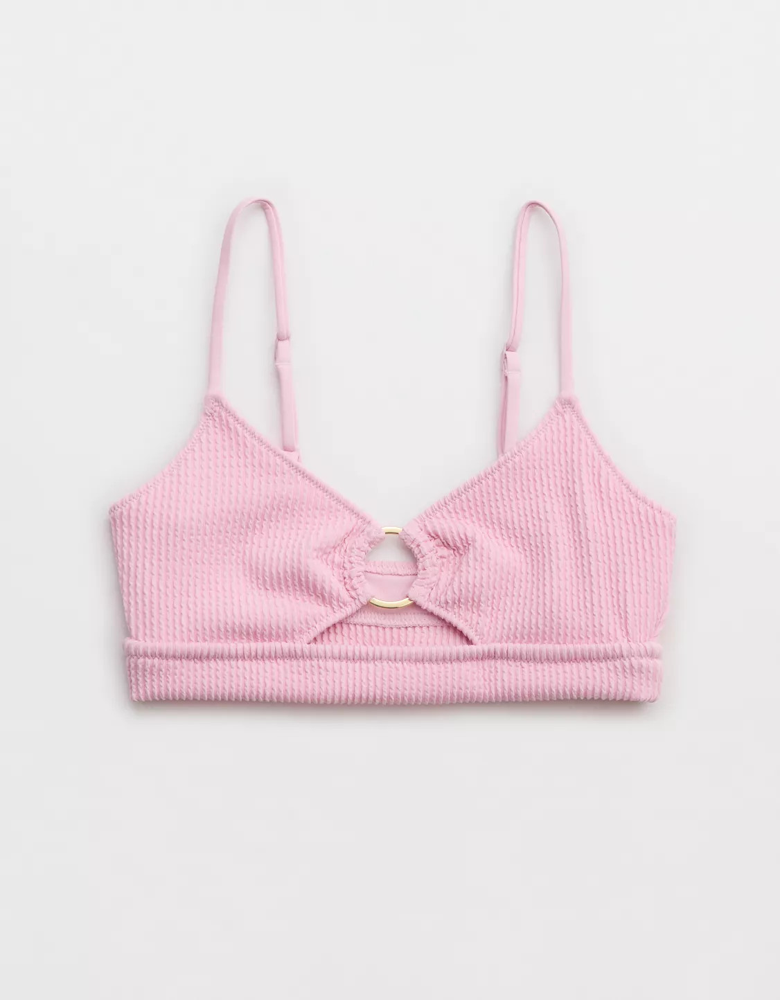 Aerie Crinkle Scoop Cutout Bikini Top | Aerie