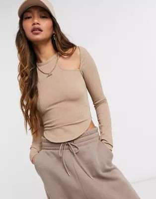 ASOS 4505 long sleeve T-shirt with shoulder cutout detail | ASOS (Global)