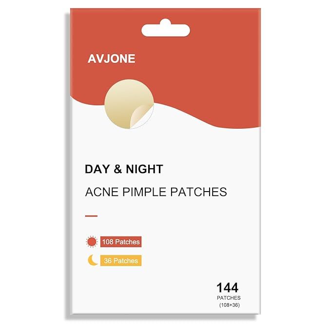 AVJONE Day and Night Hydrocolloid Acne Pimple Patch for Covering Zits and Blemishes, Spot Sticker... | Amazon (US)
