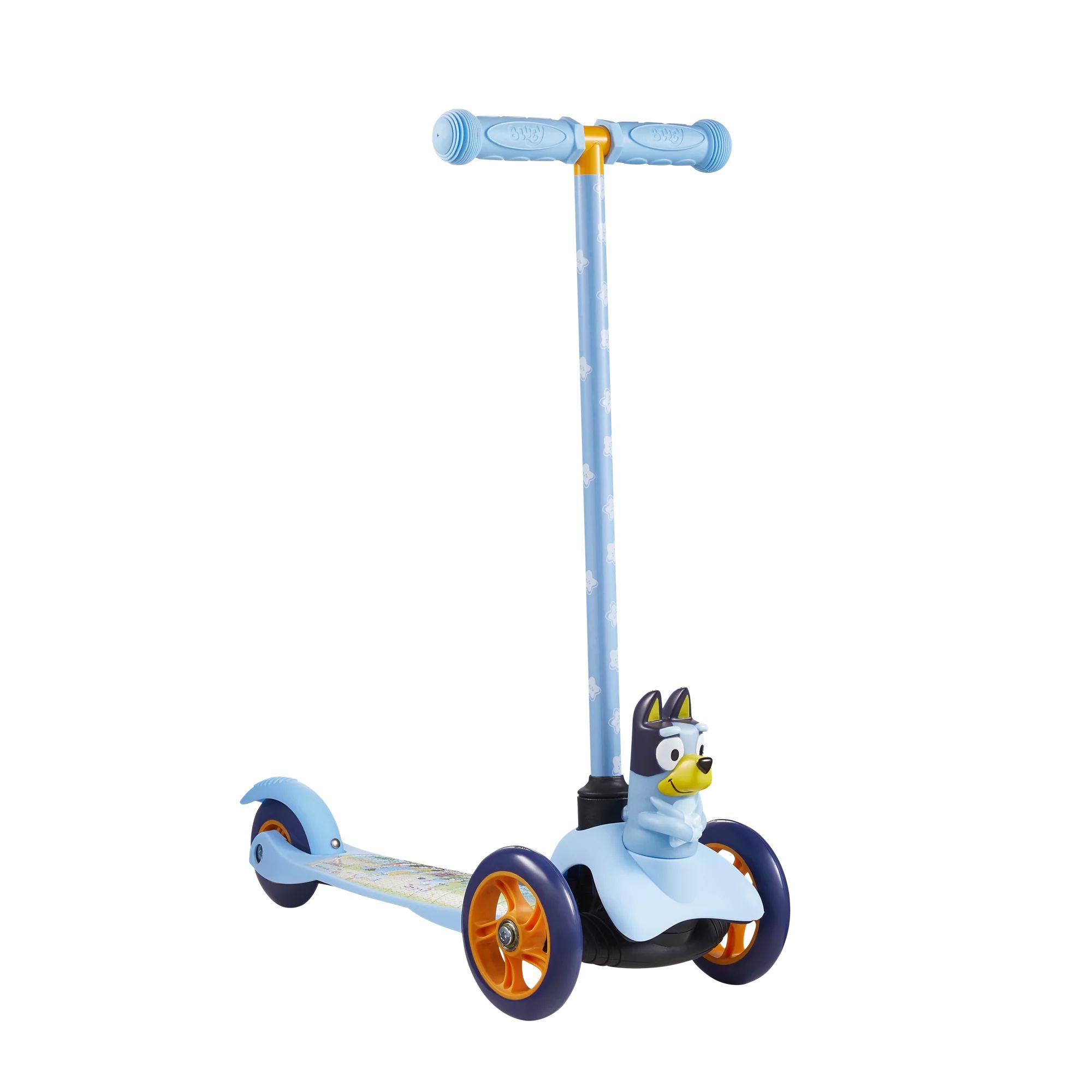 Bluey Ride-N-Glide Buddies 3D Toddler Scooter, 3 Wheel Scooter for Kids Ages 3+ | Walmart (US)