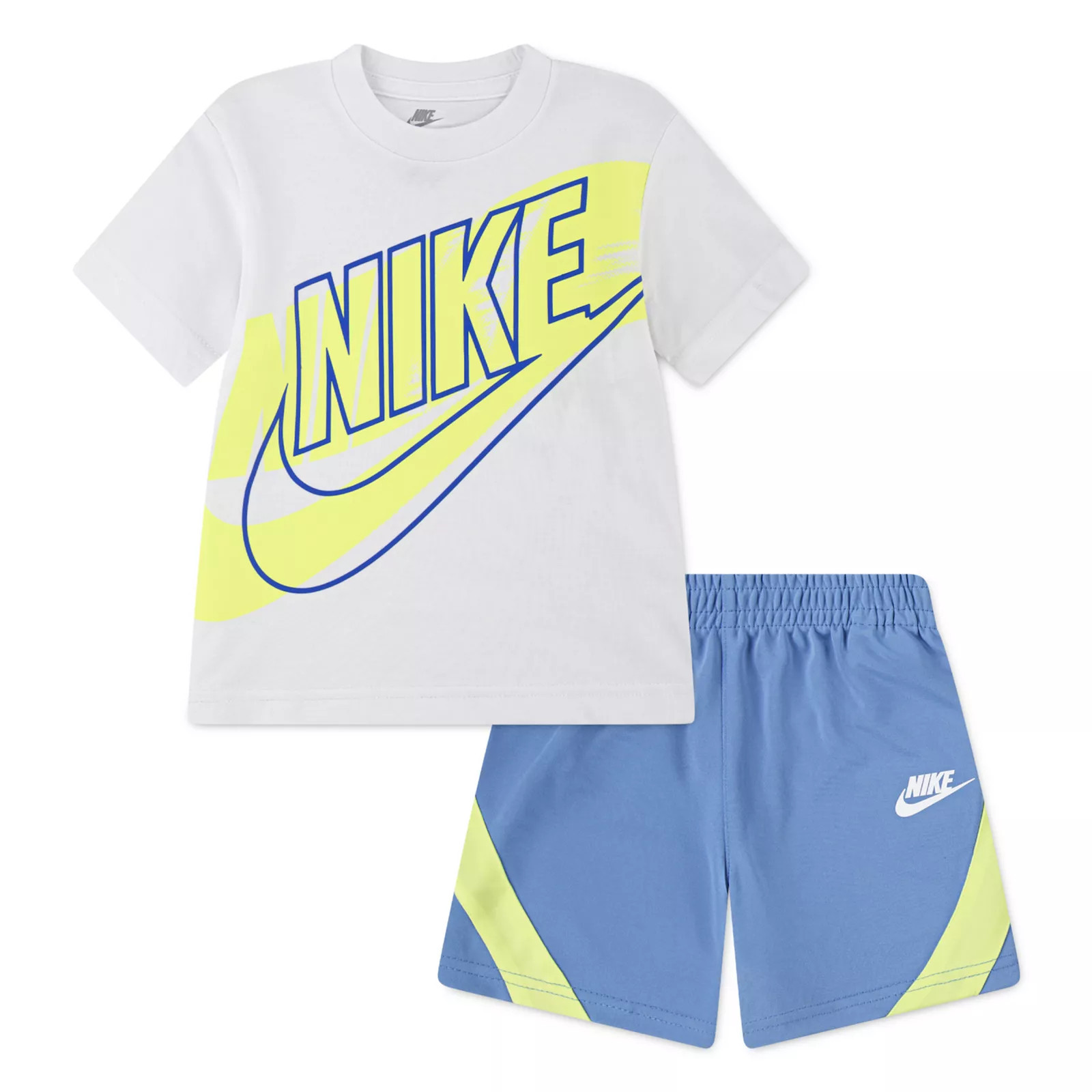 Toddler Boys Nike T-shirt & Shorts 2-Piece Set, Toddler Boy's, Size: 4T, Blue | Kohl's