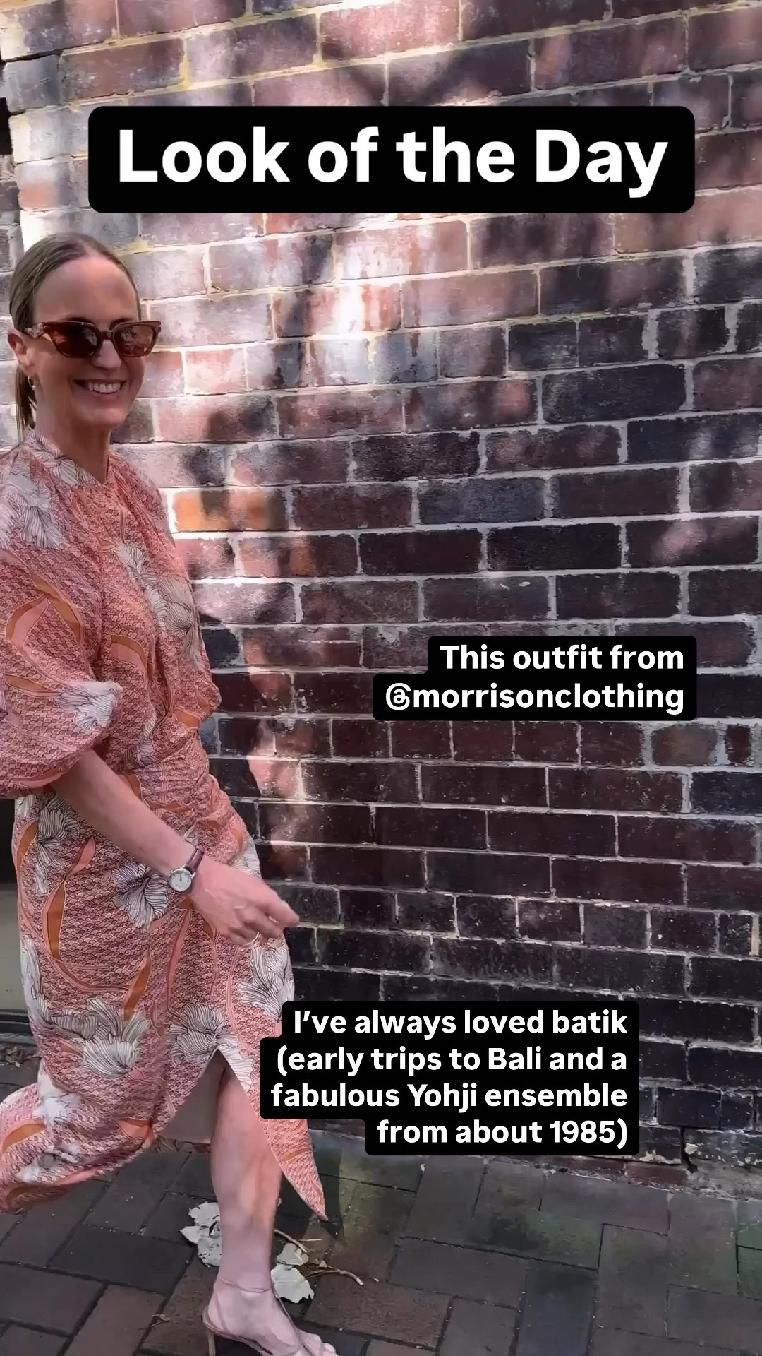 I’ve always loved batik. Early days of going to Bali and searching out beautiful pieces of fabric (we’re talking the 80’s and it was the real deal) and a fabulous Yohji outfit I bought wore and loved. Now you can get it from Morrison here in a fine linen. Nice paired back with tailoring too and you could try the shirt with a plain bottom rather than head to toe print if that’s too much print for you!

#LTKaustralia