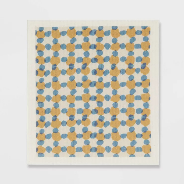 2pk Cotton Dot Swedish Dishcloth Yellow - Threshold™ | Target