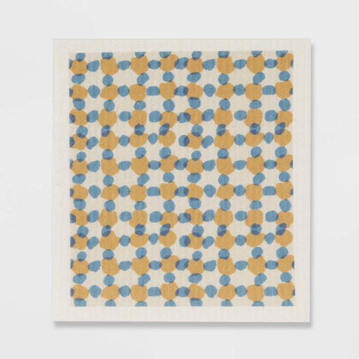 2pk Cotton Dot Swedish Dishcloth Yellow - Threshold™ | Target