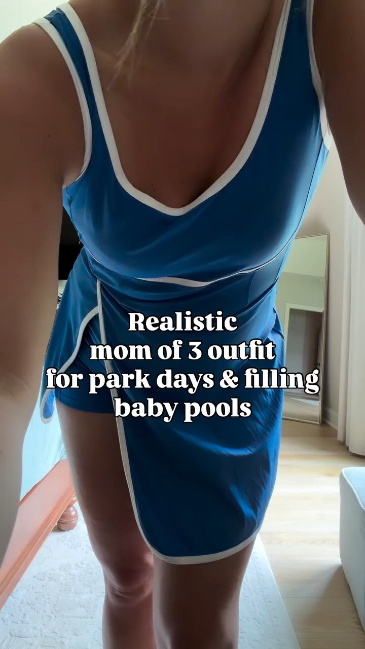 I love a good athletic dress 💙perfect for chasing kids and looking cute even when it’s 90 degrees // comment SHOP for links 🔗 

#summerstyle #summerfashion #lifeandstyleblogger #amazonfashionfinds #casualstyle