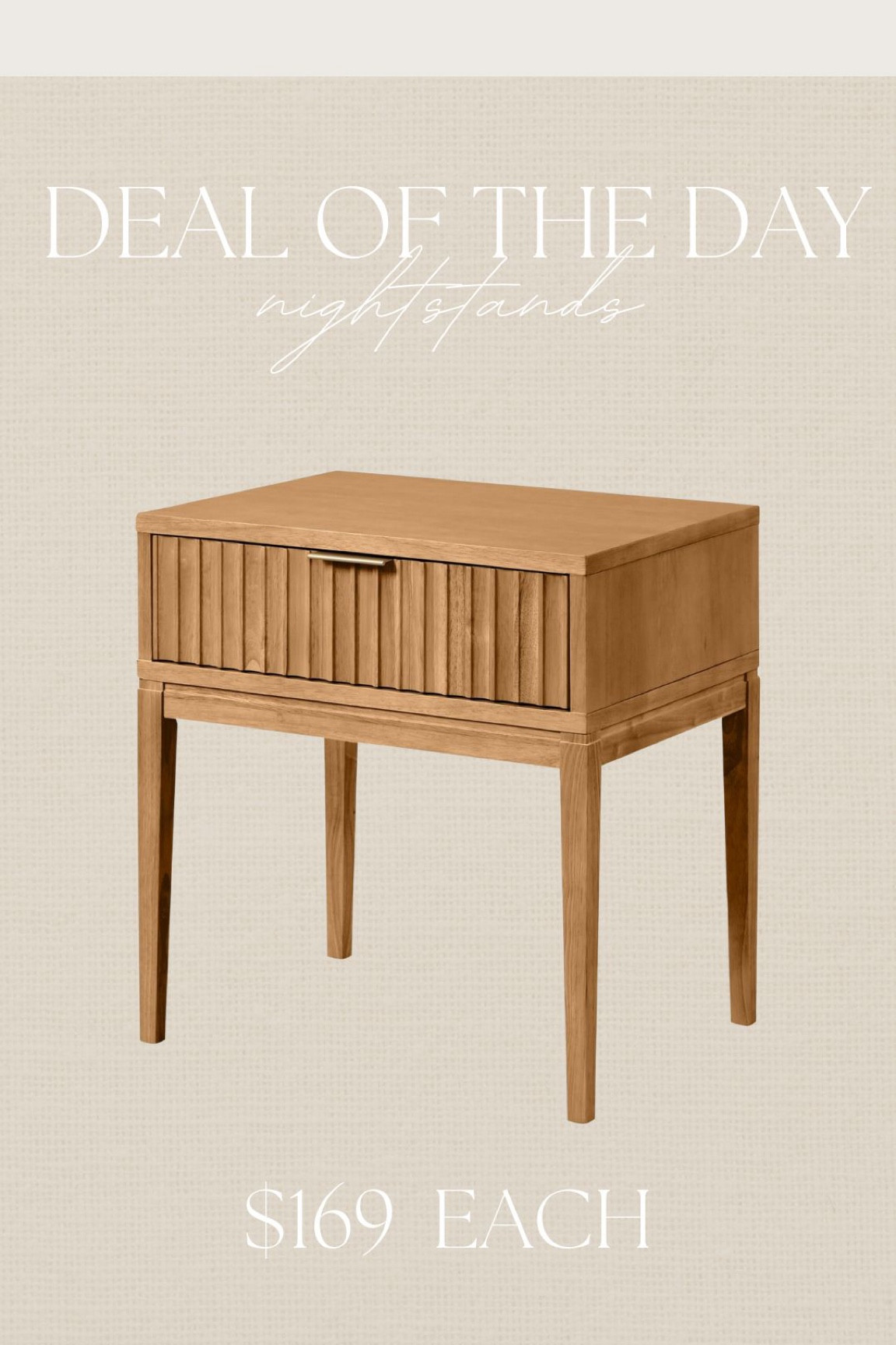 Deal of the day - these stunning nightstands are only $169 !!! #nightstands #nighttable #endtable #sidetable #homefind #amazonfind #amazonhome

#LTKfindsunder100 #LTKhome #LTKsalealert