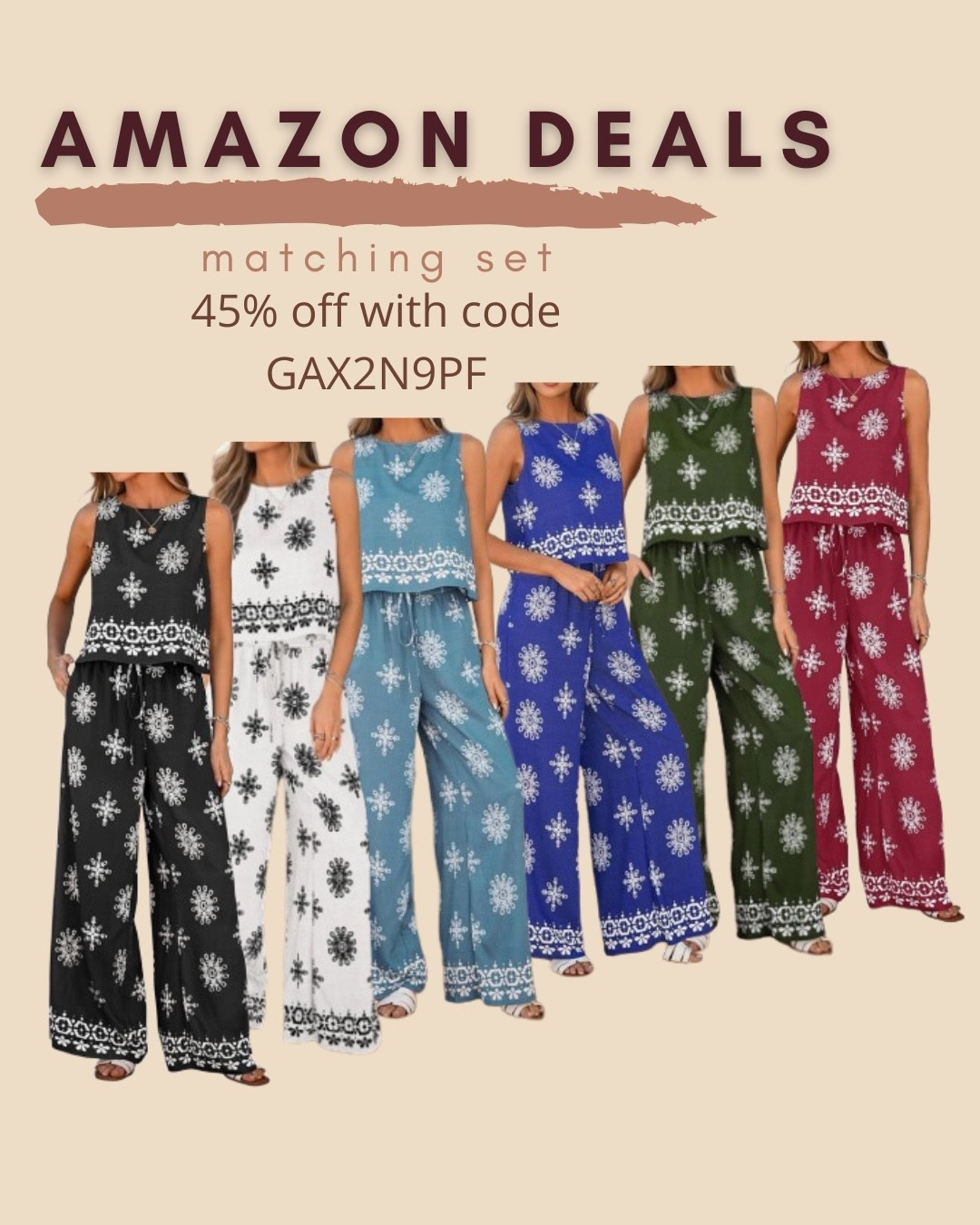 $24 ends 4/19

Amazon fashion
Amazon deals
Amazon set
Matching set
Two piece set
Resort set
Vacation outfit


#LTKSaleAlert