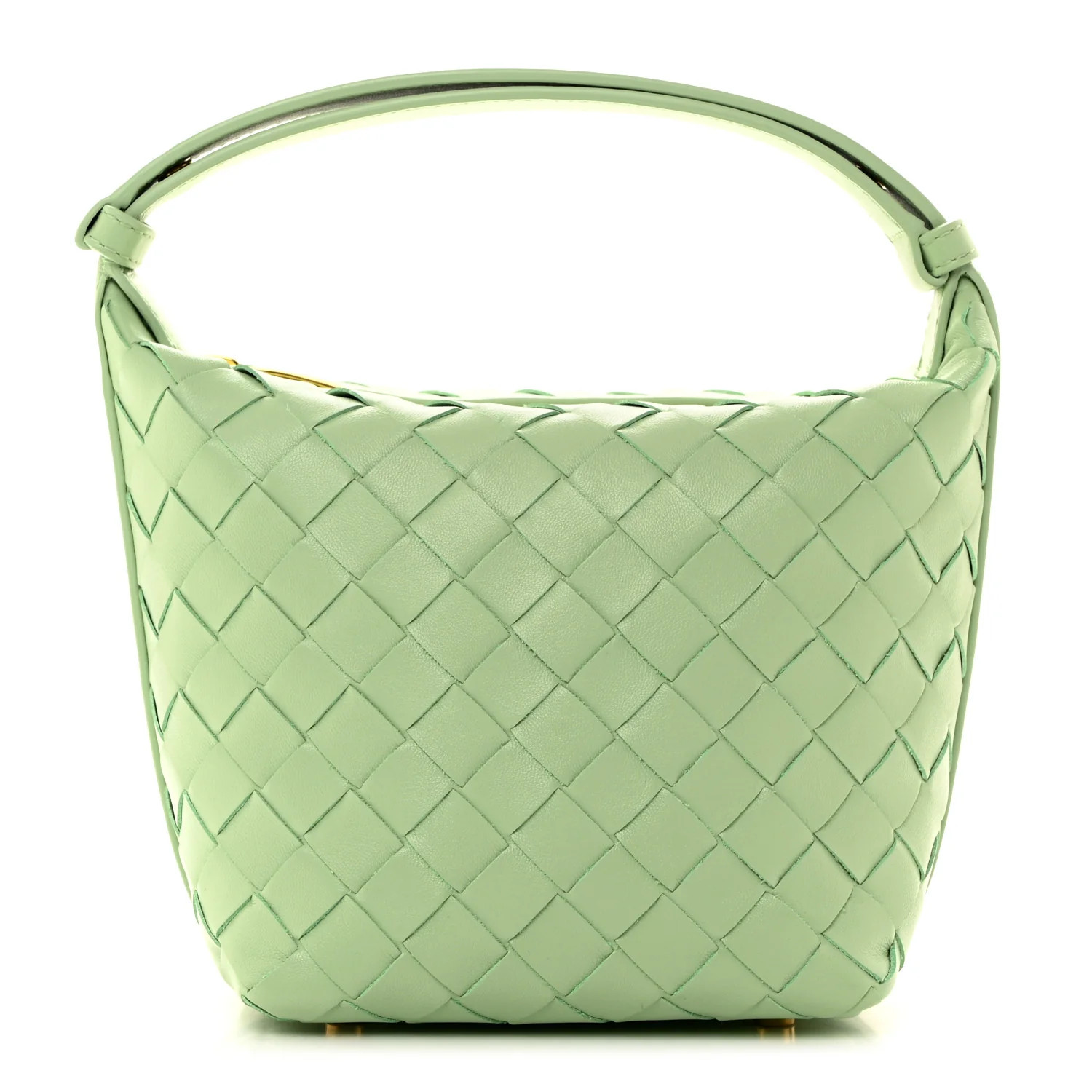 Bottega Veneta Calfskin Nappa Intrecciato Candy Wallace Fresh Mint | FASHIONPHILE (US)