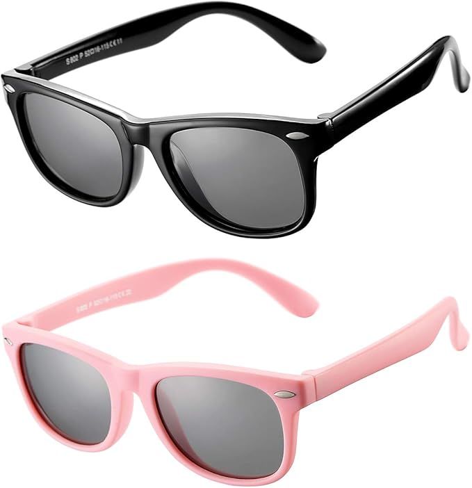 AZORB Kids Polarized Sunglasses TPEE Rubber Flexible Frame for Boys Girls Age 3-10, 100% UV Prote... | Amazon (US)