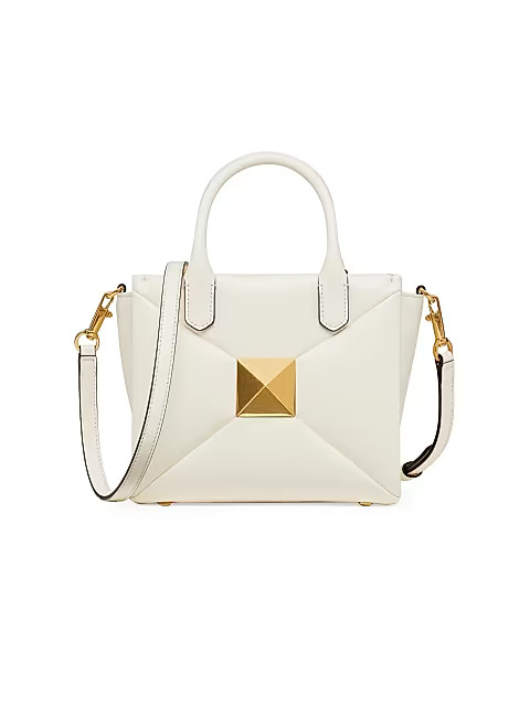 Valentino Garavani Small One Stud Leather Top Handle Bag | Saks Fifth Avenue