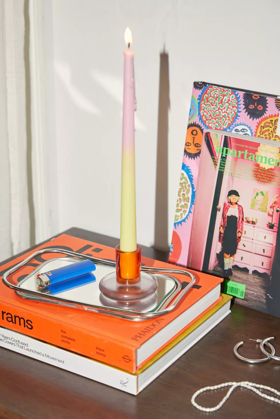 Anya Glass Taper Candle Holder | Urban Outfitters (US and RoW)