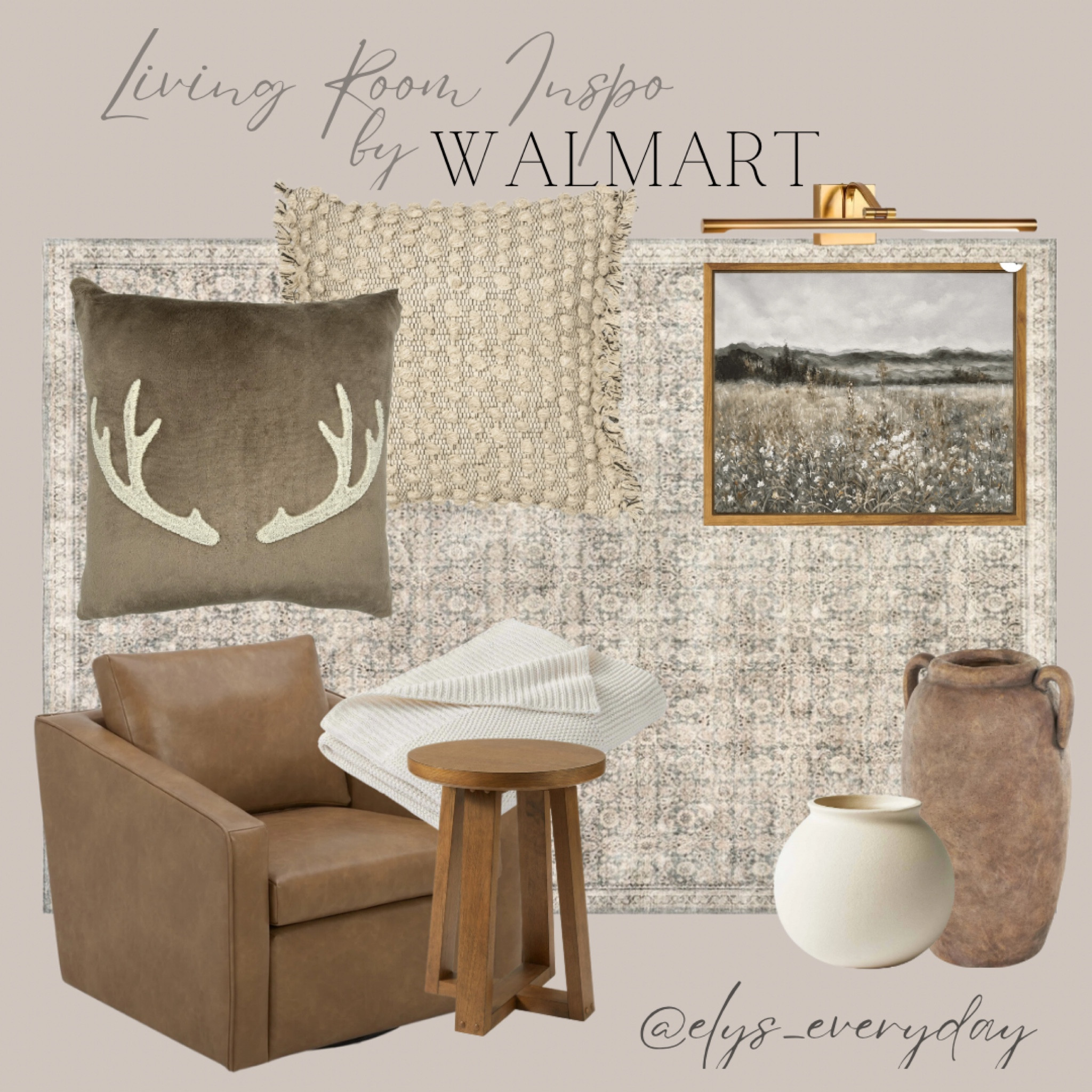 Home decor Walmart finds 🤎

Chairs, vase, side table, picture light, wall art, area rug, pillows, throw pillows, blanket, home, home decor 

#LTKHome #LTKStyleTip #LTKSaleAlert