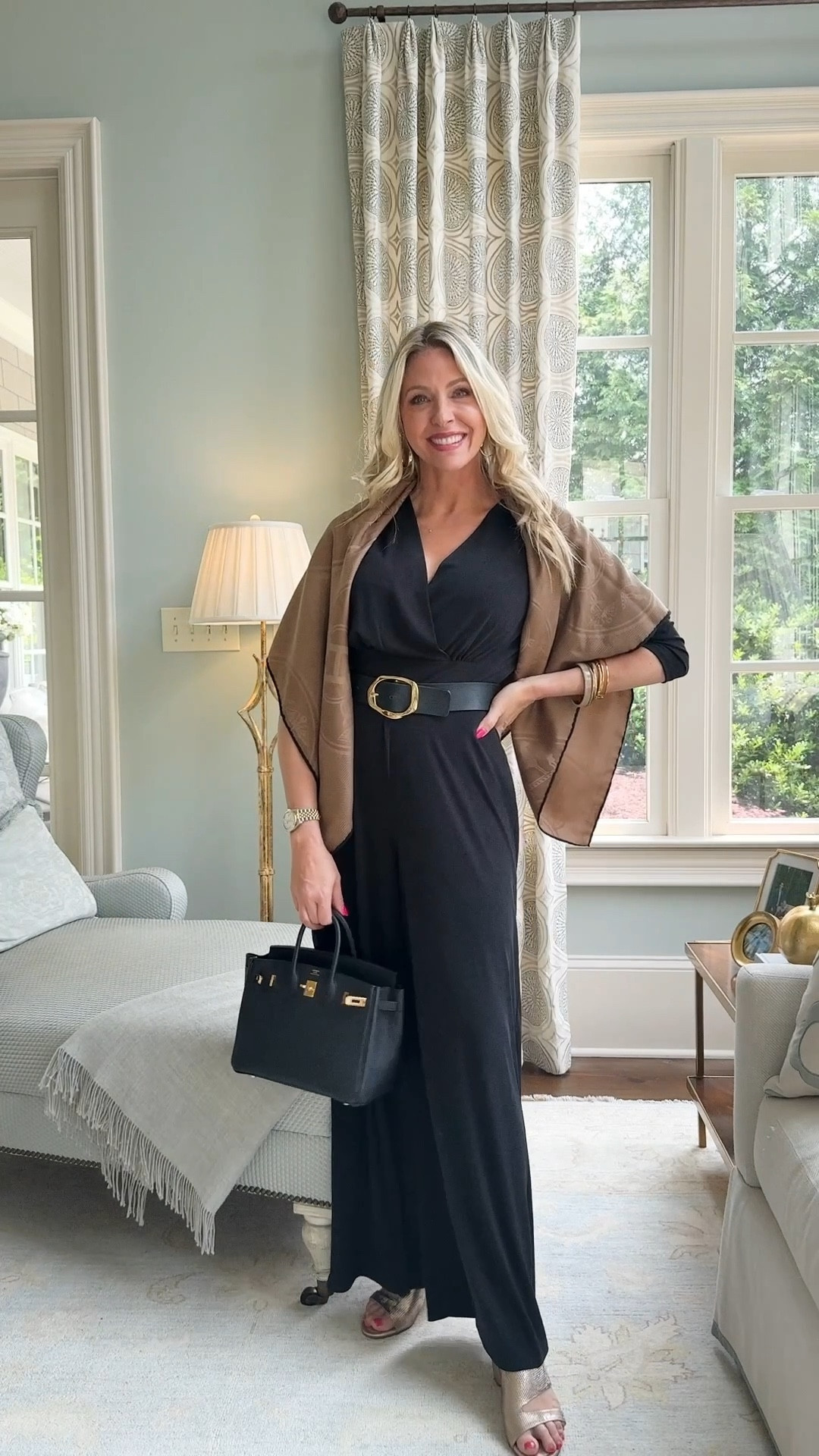 So soft and SO easy to wear! This is a Soft Surroundings jumpsuit with sleeves that can be casual with resort sandals with block heal, or dressed up for a date night look! The slides are Velcro so easy to put on. An easy outfit for women over 40 for quick the door look with the most versatile black jumpsuit outfit that makes you feel covered, but also cute! 


#LTKShoeCrush #LTKOver40 #LTKWorkwear