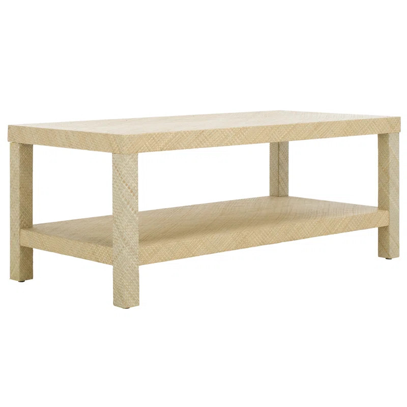Jorja Raffia 2 Shelf Coffee Table | Wayfair North America