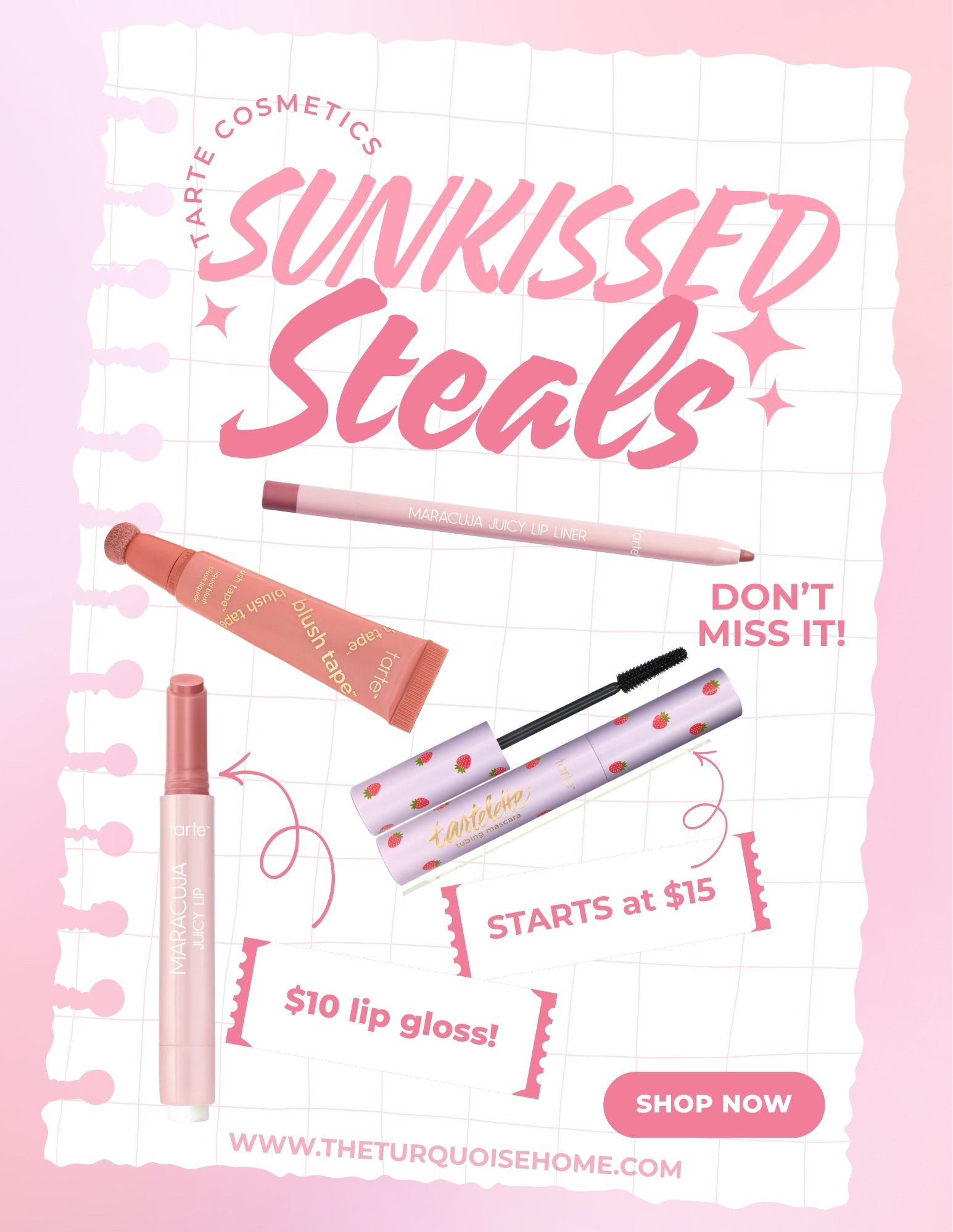 Get your favorite sun-kissed steals from Tarte starting at $5!! #sponsored My favorite juicy lip gloss and tubing mascara are included and I'm stocking up!! @tartecosmetics 

 #LTKgrwm #LTKmomlife #LTKSaleAlert