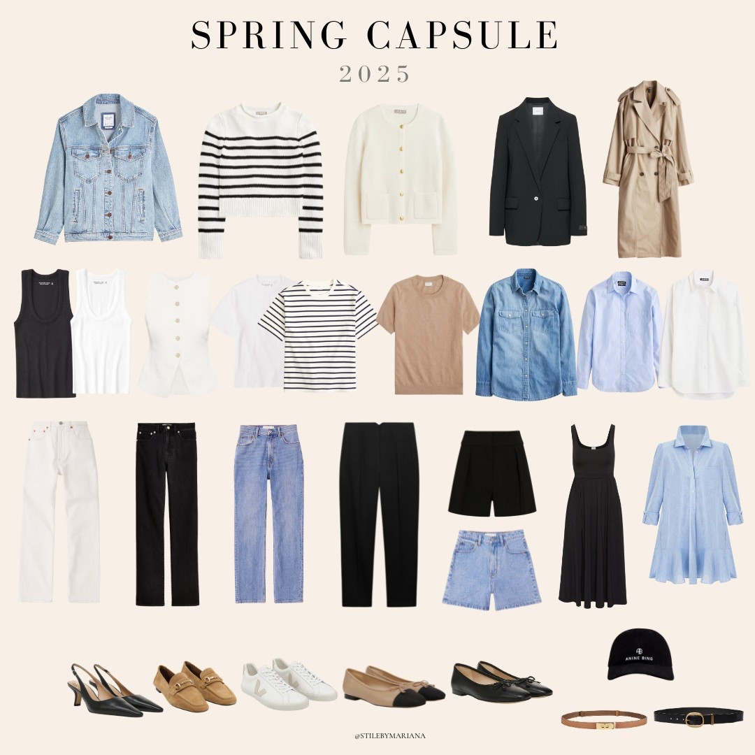 Spring Capsule Wardrobe 2025 – Effortless Outfits for the Season! 🌸✨
Build a wardrobe you love with these versatile closet staples that mix & match seamlessly. From casual to elevated looks, these must-have pieces make getting dressed a breeze! Tap to shop your spring essentials! #SpringCapsule #CapsuleWardrobe #SpringOutfits 

#LTKStyleTip #LTKSeasonal #LTKFindsUnder100