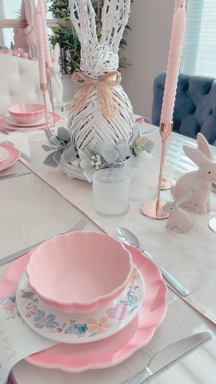 Easter tablescape from @target fa
This Easter Target had my heart set on their tableware!
They have the prettiest sets I couldn't resist the pink plates! 🫶🏻

#LTKfindsunder50 #LTKparties #LTKhome