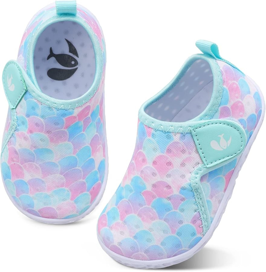 FEETCITY Boys Girls Water Shoes Kids Aqua Socks Quick Dry Barefoot for Beach Swimming Pool | Amazon (US)