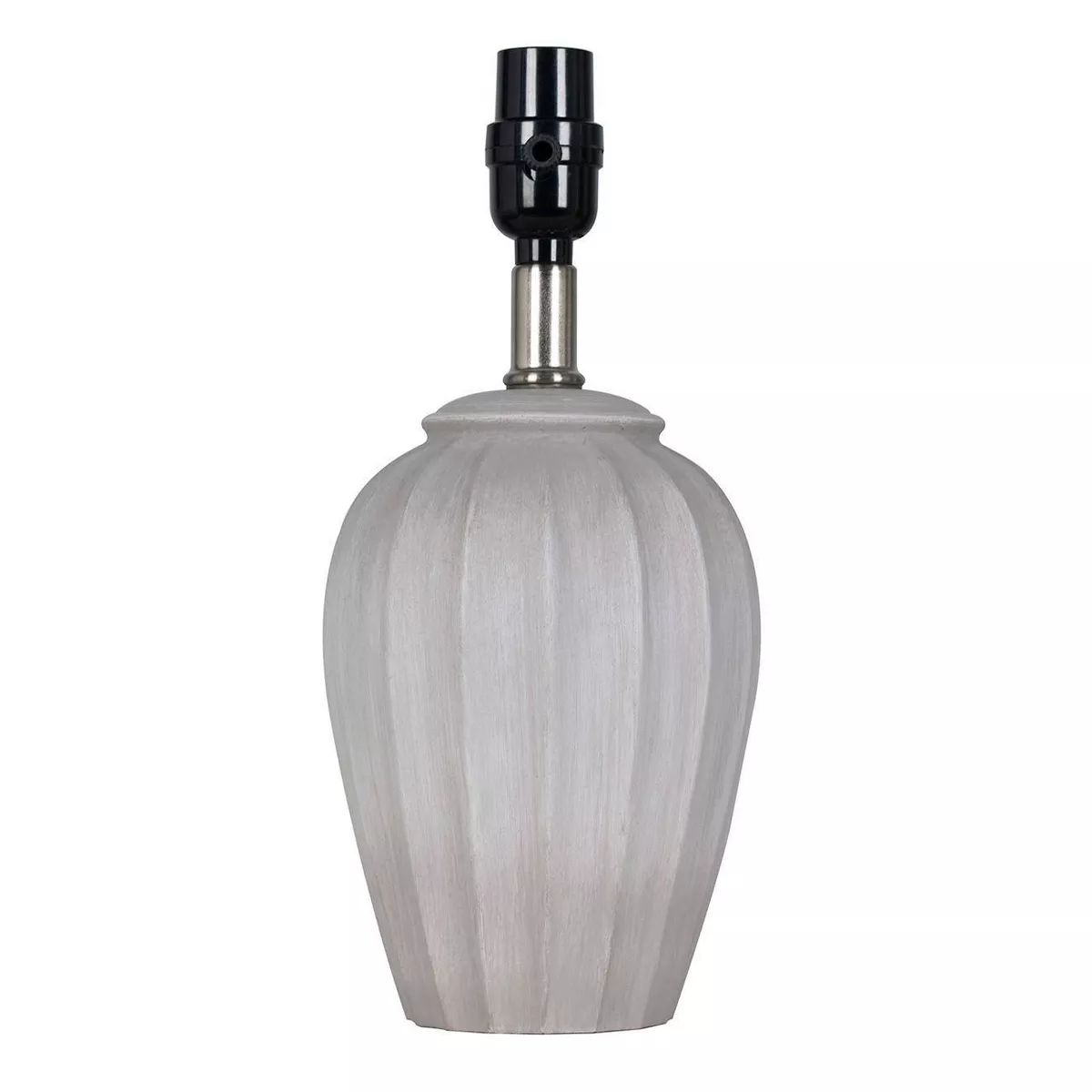 Small Ribbed Wood Lamp Base Brown - Threshold™ | Target