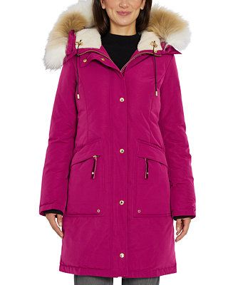 Sam Edelman Women's Faux-Fur-Trim Hooded Parka, Created for Macy's & Reviews - Coats & Jackets - ... | Macys (US)