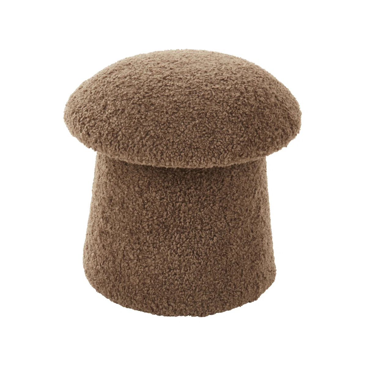 Mushroom Storage Ottoman – Sherpa Footrest with Hidden Storage, Decorative Accent Stool for Liv... | Wayfair North America